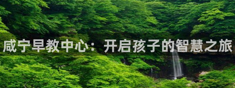 天顺娱乐-99399天神-加Qq抠：咸宁早教中心：开启孩子的智慧之旅