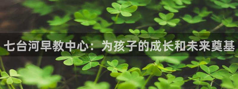 天顺娱乐幸78778卧：七台河早教中心：为孩子的成长和未来奠基